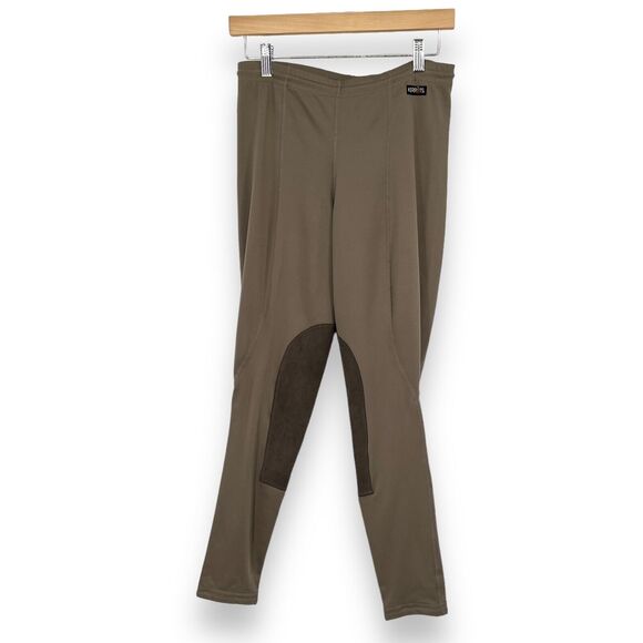 Kerrits Flow Rise Performance Tight Breeches Riding Equestrian Women’s L Tan - Picture 1 of 9